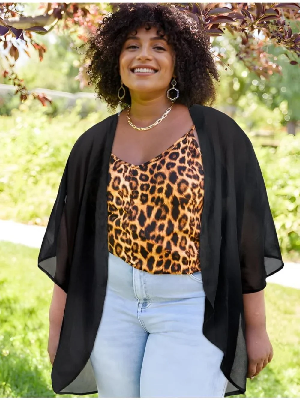 N/A floral cardigan